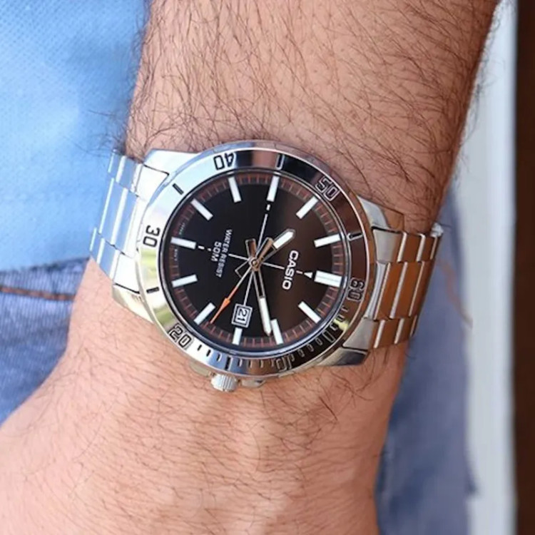 ساعت مچی عقربهای مردانه کاسیو مدل MTP-VD01D-1E2VUDF